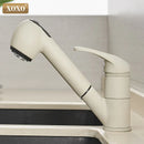 DecorBites™ Black Polished Kitchen Faucet Pull Out Spray Mixer Tap Hot Cold Water 360°