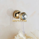 DecorBites™ Crystal Chrome Wall Hook for Bathroom Robes & Clothes - Copper Material