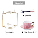 DecorBites™ Gold Porcelain Coffee & Tea Set - Luxury Bone China Porcelain Coffeeware