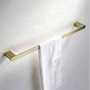 DecorBites™ Brushed Gold Bathroom Hardware Set: Towel Rack, Paper Holder, Toilet Brush Holder, Hooks