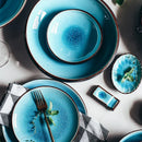 DecorBites™ Ice Cracking Glaze Ceramic Tableware Set - Blue Color