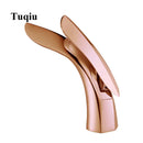 DecorBites™ Gold Brass Bathroom Faucet Single Handle Basin Mixer Tap - Rose Gold