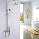DecorBites™ Dual Handle Rainfall Shower System with Sliding Bar - Wall Mounted Bathroom Mixer