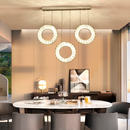 3 Lights - Hanging LED Crystal Lamp for Staircase, Lobby