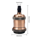 DecorBites™ Industrial E27 Screw Base Lamp Holder Ceiling Light Fixture