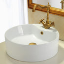 DecorBites™ Gold Brass Sink Overflow Cover Six-foot Ring Insert - Bathroom Basin Faucet