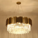 DecorBites™ Gold LED Crystal Ceiling Chandelier for Elegant Home Decor