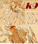 DecorBites™ Large Stair Crystal Chandelier 15 Arms Gold/Silver K9 Crystal Luxury Light