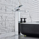 DecorBites™ Gold Basin Faucet Single Level Mixer Tap Hot Cold Water Bathroom Sink Tap