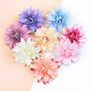 DecorBites™ 10pcs Silk Gerbera Decorative Flowers for Home Wedding DIY - Fake Stamen Brooch