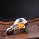 DecorBites™ LED Filament Bulb A19 Silver Bowl 8W 800lm Dimmable CRI 85 2700K 6000K Warm Cold