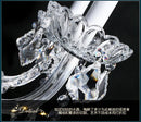 DecorBites™ Large Stair Crystal Chandelier 15 Arms Gold/Silver K9 Crystal Luxury Light