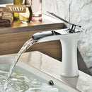 DecorBites™ Copper Waterfall Vanity Faucet for Modern Basin Mixer Tap - 83008W