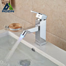DecorBites™ LED 3 Color Bidet Faucet, Single Handle Deck Mount Washbasin Mixer Tap, Chrome