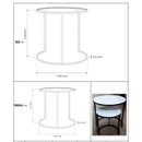 Lech Ivory End Table