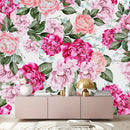 Voguish Pink Shades of Flowers Wallpaper