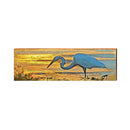 Hunting Island Sunset Egret | Real Wood Art Print