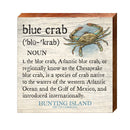 Blue Crab Definition | Real Wood Art Print