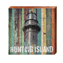 Hunting Island Lighthouse Orange Boards | Real Wood Art Print