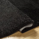 Heavenly Solid Black Plush Rug - Clearance