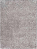 Lunaro Gray Subtle Wavy Abstract Modern Minimalist Polyester Machine Woven Area Rug - Clearance