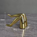 DecorBites™ Gilded Lips & Leg Resin Figurines Sculpture for Modern Home Decor