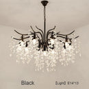 DecorBites™ Crystal LED Chandelier: Luxury Indoor Lighting for Home, Kitchen, Living Room