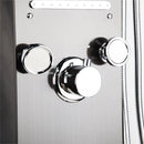 DecorBites™ Dark Grey LED Shower Panel Column with Rainfall Waterfall Spa Jets