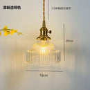 DecorBites™ Glass Hanging Lamp with Switch: Modern Nordic Copper Pendant Light Fixtures