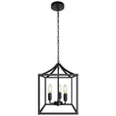 DecorBites™ Black Farmhouse Chandelier for Dining Kitchen Living Room E14 Lamp