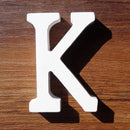 White Wooden Letter English Alphabet DIY Personalised Name Design Art Craft Free Standing Heart Birthday Wedding Home Decor 8cm