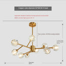 DecorBites™ Crystal LED Chandelier Ceiling Light for Elegant Home Décor