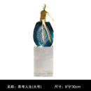 DecorBites™ Agate Crystal Golden Sculpture - Modern Home Decor Ornament