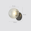 DecorBites™ Glass Ball Wall Lamp: Modern Minimalist Nordic Style, Luxury Bedroom Lighting