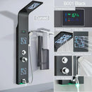 DecorBites™ LED Light Shower Faucet System: Rainfall, Massage Jets, Waterfall Panel with Temperature Control