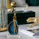 DecorBites™ Agate Crystal Golden Sculpture - Modern Home Decor Ornament