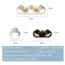 Modern black decorbites adjustable led wall lamp bedroom sconce