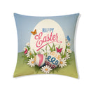 DecorBites™ Easter Rabbit Eggs Linen Pillowcase 45*45CM