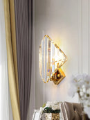 DecorBites™ Crystal Wall Sconce Light: Modern Luxury Luminaire for Living Room, Bedroom, Hotel Hallway