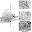 DecorBites™ Crystal LED Ceiling Chandelier Modern Lighting Fixture for Home Hotel Decor