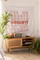 DecorBites™ Divination Tapestry Pink Ouija Wall Hanging Tapestries Beach Mat Tarot Boho Decor