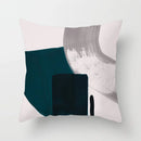 DecorBites™ Geometric Stitch Print Pillow Cover - Modern Minimalist Office Cushion