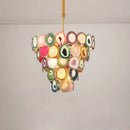 DecorBites™ Agate Designer LED Chandelier for Foyer & Dining Room