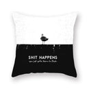 DecorBites™ Black Geometric Cushion Cover | Decorative Sofa Pillow Cases | Living room Throw Home Decor