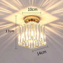 DecorBites™ Crystal Pendant Ceiling Light, Modern E27 Semi Flush Design for Home Decor