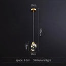 DecorBites™ Gold Crystal Pendant Light Chandelier for Living Room Kitchen LED Art Deco