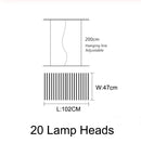 DecorBites™ LED Chandelier: Modern Nordic Loft Hanging Light for Living Room, Restaurant, Bar