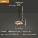 DecorBites™ Crystal Chandelier: Nordic Luxury Pendant Lighting for Dining Room, Bedroom, and Bar