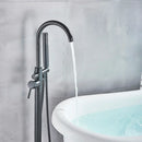 DecorBites™ Black Dual Handle Freestanding Bathtub Faucet Set Floor Standing Bath Mixer Tap