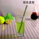 DecorBites™ Glass Drinking Straw: Eco-Friendly & Colourful Bar Accessory